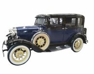 Ford 1930 ombouw setje massa positief aan het chassis 6 volt. (Ford.01.HAM)