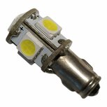 BA7S led gelijkstroom (DC) massa negatief 6 volt 3 watt wit. (BA7S.03.OW.01)