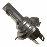 H4 (43T) LED LAMP 40 WATT 6 VOLT IN DIVERSE WARMTE KLEUREN MASSA NEGATIEF. (H4.40.OO.102)