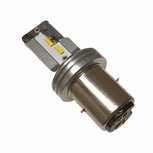 BA20D LED LAMP 40 WATT 6 VOLT IN DIVERSE  WARMTE KLEUREN MASSA NEGATIEF. (BA20D.40.OO.102)