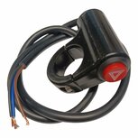 Alarmschakelaar voor op het stuur 6 en 12 volt met aansluit schema om op bestaande installatie te plaatsen.