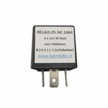Led knipperlichtrelais massa massa negatief 3 poot  6 Volt  max 40 Watt (Relais.05.NE.1564)
