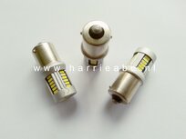 Led BA15S 12 volt 30 SMD (21 watt) 300 lum diverse kleuren wit, warm wit en rood. (12.BA15S.21.OO.03)