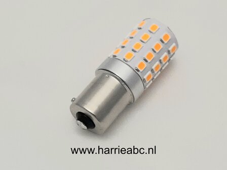 BAU15S 21 watt12 volt kleur Amber te gebruiken voor cambus systeem. ( 12.BAU15S.21.CAMBUS.OA.41 )