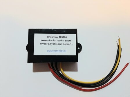 Spanning omvormer 5 t/m 12 volt na 12 volt DC/DC  continu 3 Amp&eacute;re (205785)