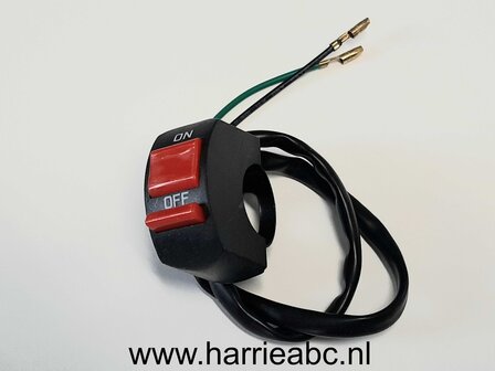 Stuurschakelaar aan uit  voor 6 en 12 volt