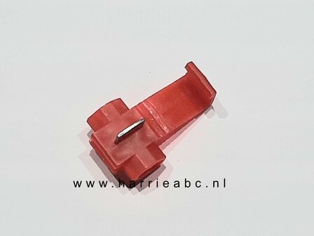 Draadconnectors 0.25 - 1 mm2 rood 25 stuks.  (Connec.0.25/1.01)