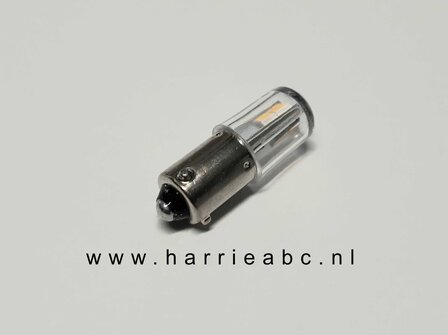 BAX9S 12 VOLT 5 WATT ZIJDELINGS SCHIJNEND IN DE KLEUR WARM WIT. (12.BAX9S.05.ZIJ.WW.41)