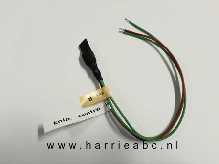 Diode setje voor o.a. 1 controle lampje bij knipperlichten, voor massa negatief of massa positief  ( set.02.HAM )