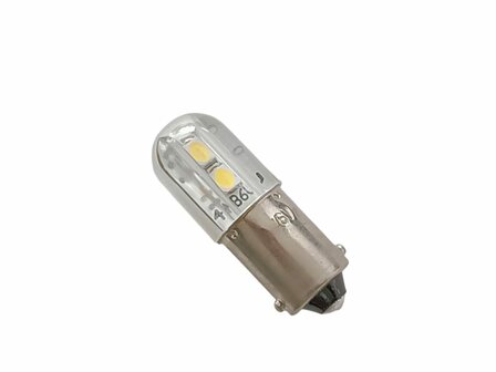 BA9S 6 volt 5 watt bi-polariteit zijdelings schijnend in diverse kleuren (12/24. BA9S.05.ZIJ.OO.42)