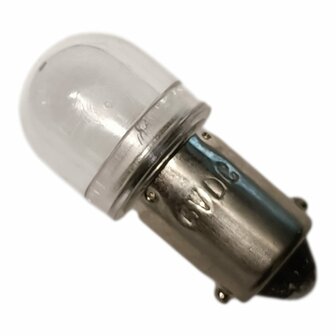 BA9S 6 volt 5 watt massa negatief in diverse kleuren.