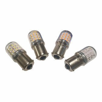 BA15S 6 t/m 12 VOLT 21 WATT IN DIVERSE KLEUREN MASSA NEGATIEF EN POSITIEF. (6/12.BA15S.40.KLEIN.OO.42)