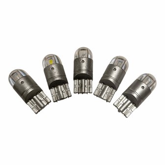 T10 LED 6 volt in diverse kleuren DC 5 Watt. (T10.05.OO.84 )