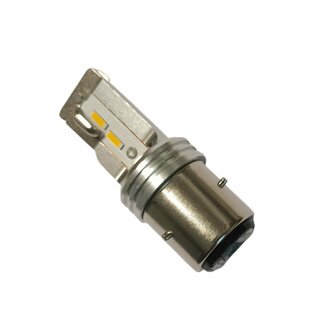 BA21D LED lamp 40 watt 6 t/m 30 volt in diverse warmte kleuren massa negatief. (5/30.BA21D.40.OO.102)