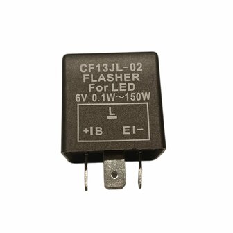 Led knipperlichtrelais massa massa negatief 3 poot  (Relais.05.1564)