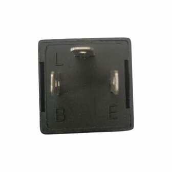 Led knipperlichtrelais massa massa negatief 3 poot  6 Volt  max 40 Watt (Relais.05.NE.1564)
