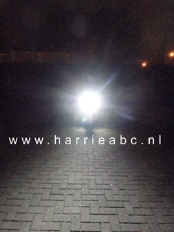 Voorlamp P30D met groot en dimlicht led DC 6 en 12 volt systemen in Wit 600-1200 lum ( massa negatief). (P30D/20/OW/10)