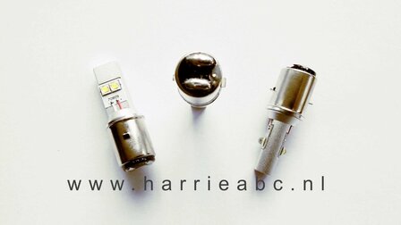 Voorlamp BA20D groot en dimlicht led DC 6 en 12 volt systemen in Wit 800 - 1600 lum. (BA20D.30.OW.01)