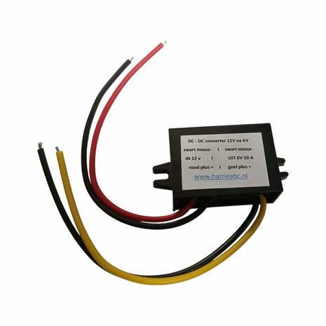 OMVORMER DC/DC 12 VOLT NAAR 6 VOLT WATERDICHT ( 6 VOLT 10 AMP&Eacute;RE ) (OMVORMER.12/6.10.870)
