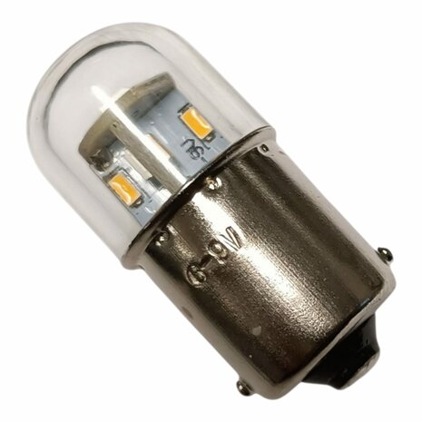 BA15S  15 Watt 6 /12 VOLT IN DIVERSE KLEUREN, MASSA NEGATIEF EN POSITIEF. (6/12.BA15S.12.15.OO.41)