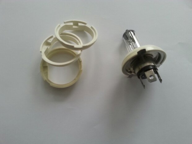 Adaptor ring van H4 (P43T) naar Duplo (P45T) diameter 43.5 mm gat perfect passend. (Adaptor.01.60)