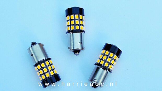 BA15S 12 volt 21 watt voor CAN-bus systeem geschikt kleur Amber. (12.BA15S.CAN.21.5.OA.03)