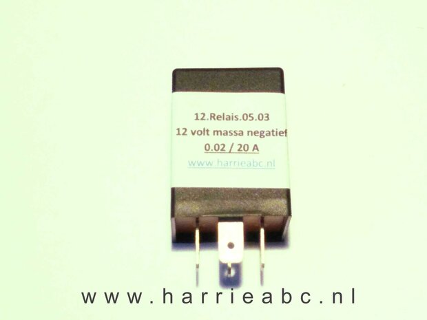 LED Knipperlichtrelais 12 volt 4 aansluitingen 0.02 t/m 20 A  ( 12.RELAIS.05.03 )